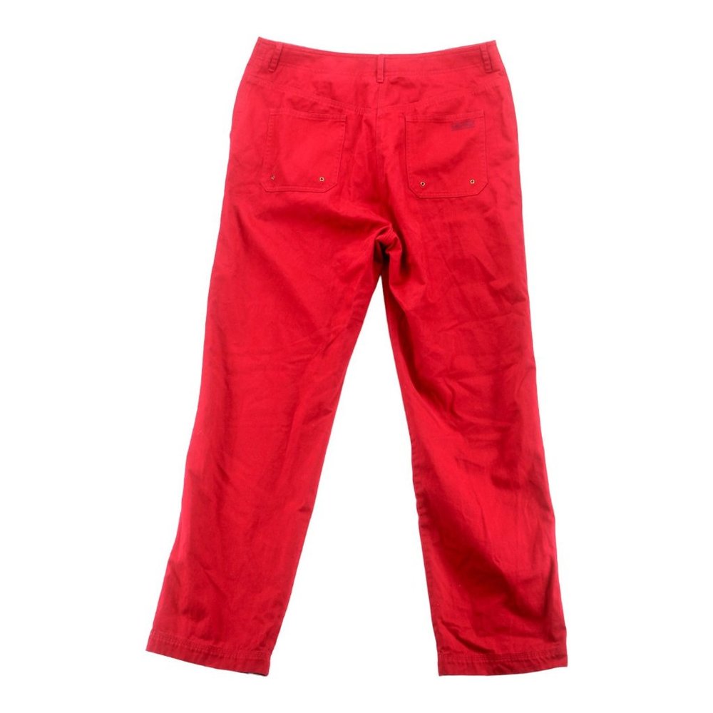 Ralph Lauren Size 12 Red Straight Pants LRL 1967